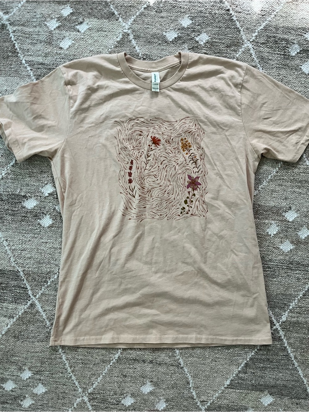 The Backseat Lovers Beige Concert Graphic Tee